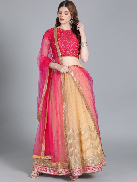 Bollywood Vogue Pink & Beige Embroidered Made to Measure Lehenga & Blouse with Dupatta
Bollywood Vogue Pink & Beige Embroidered Made to Measure Lehenga & Blouse with Dupatta