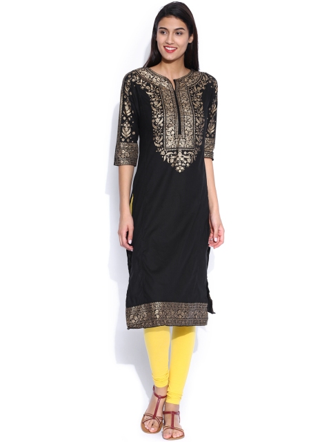 Vishudh Black Kurta