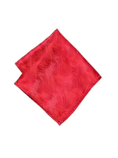 Peter England Men Red Printed Pocket Square