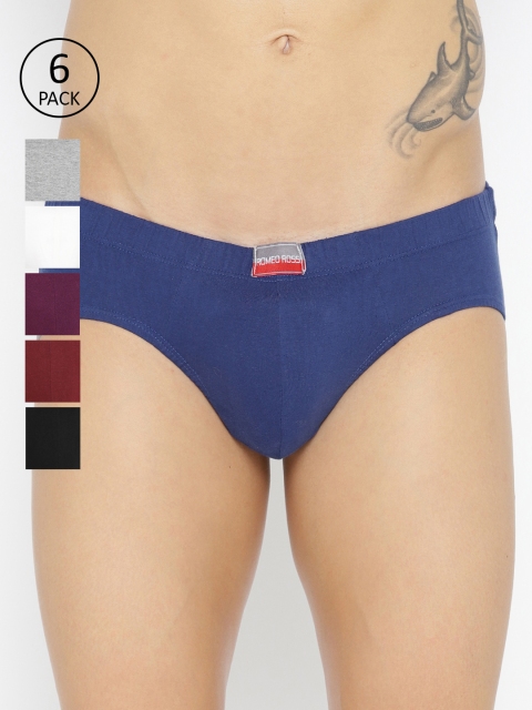 ROMEO ROSSI Men Pack of 6 Briefs SBIE-1002-6, Purple