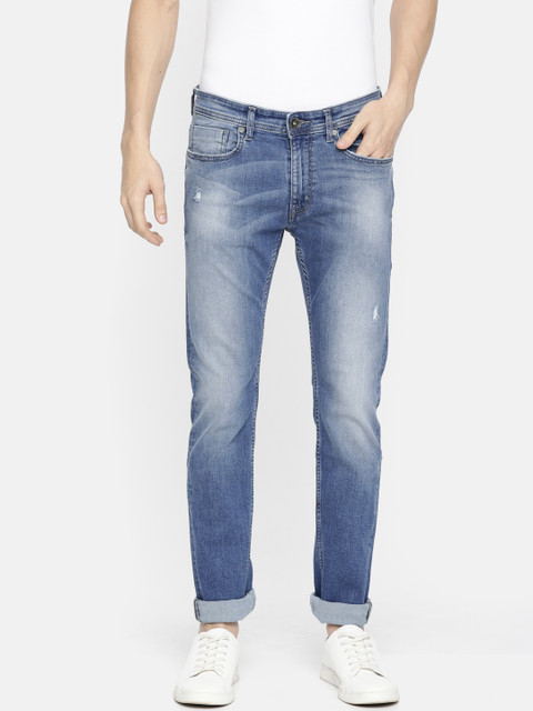 Pepe Jeans Men Blue Zann Vapour Slim Fit Low-Rise Low Distress Stretchable Jeans 
Pepe Jeans Men Blue Zann Vapour Slim Fit Low-Rise Low Distress Stretchable Jeans