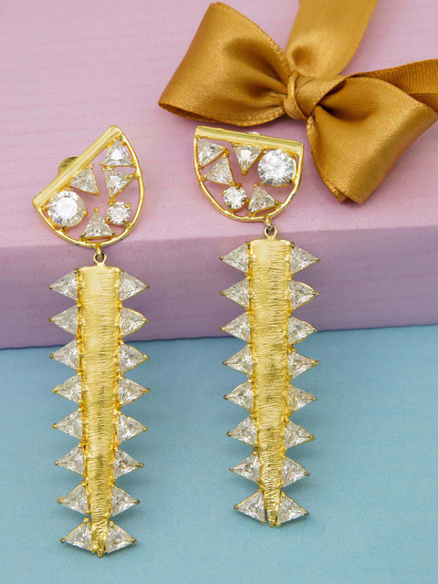 Unniyarcha Jewellery Gold-Plated Contemporary Drop Earrings
Unniyarcha Jewellery Gold-Plated Contemporary Drop Earrings