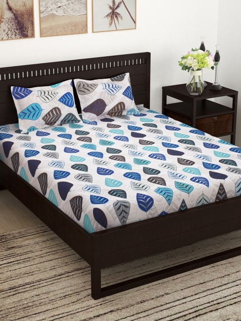Story@home Blue & Grey Floral 150 TC Cotton 1 King Bedsheet with 2 Pillow Covers
Story@home Blue & Grey Floral 150 TC Cotton 1 King Bedsheet with 2 Pillow Covers