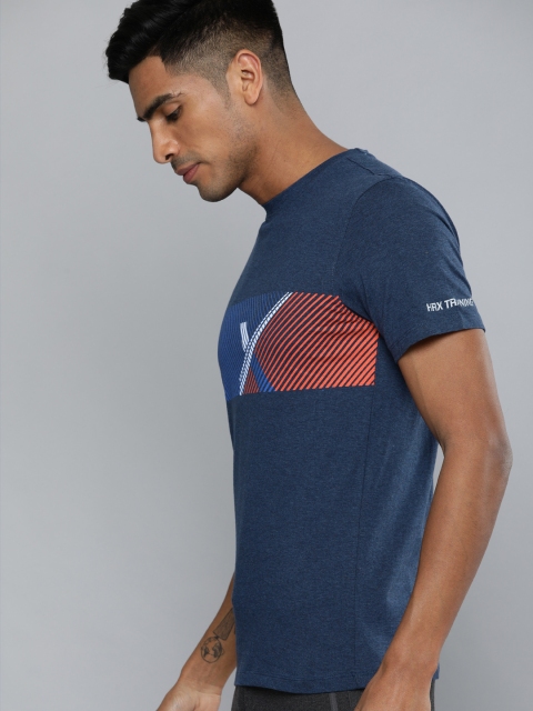 Hrx By Hrithik Roshan Men Navy Melange Printed Rapid-Dry Antimicrobial Training Tshirts, Navy blue
Hrx By Hrithik Roshan Men Navy Melange Printed Rapid-Dry Antimicrobial Training Tshirts, Navy blue