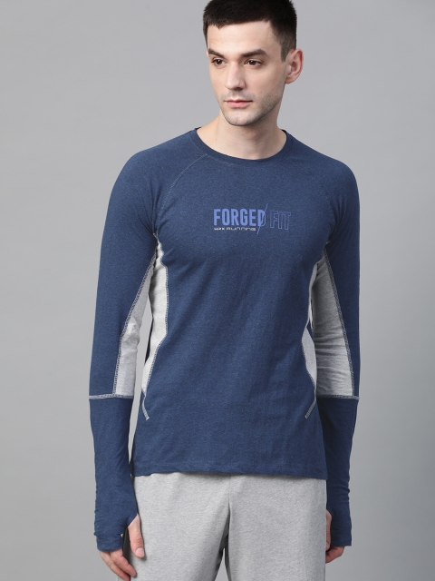 Hrx By Hrithik Roshan Men Navy Melange Rapid-Dry Antimicrobial Thumbhole Running Tshirt, Navy blue
Hrx By Hrithik Roshan Men Navy Melange Rapid-Dry Antimicrobial Thumbhole Running Tshirt, Navy blue