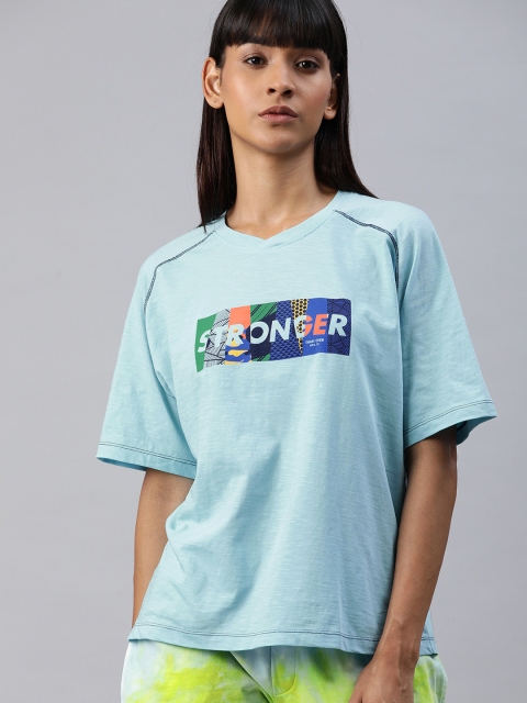 Hrx By Hrithik Roshan Women Crystal Blue Slub Printed Tie & Dye Boxy Fit Lifestyle Tshirts
Hrx By Hrithik Roshan Women Crystal Blue Slub Printed Tie & Dye Boxy Fit Lifestyle Tshirts