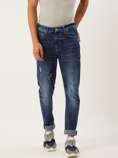 United Colors of Benetton Men Navy Carrot Fit Mid-Rise Mildly Distressed Stretchable Jeans, Navy blue
United Colors of Benetton Men Navy Carrot Fit Mid-Rise Mildly Distressed Stretchable Jeans, Navy blue