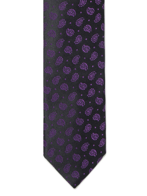 Louis Philippe Men Black & Violet Printed Broad Tie
Louis Philippe Men Black & Violet Printed Broad Tie