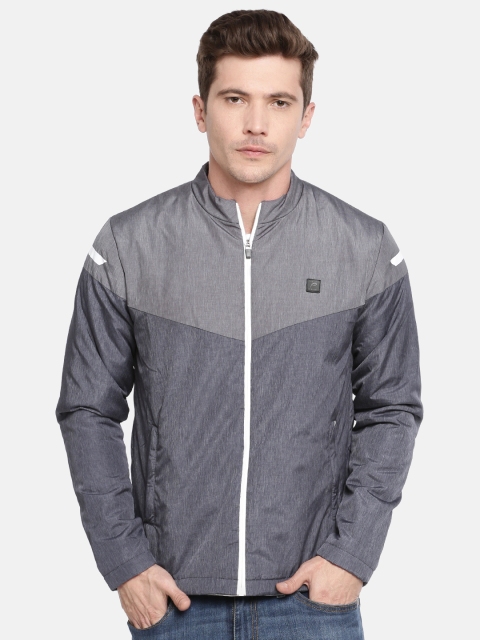 Proline Active Men Grey Solid Sporty Jacket