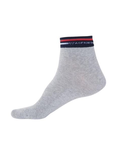 Jockey Men Grey Melange Ankle Length Socks