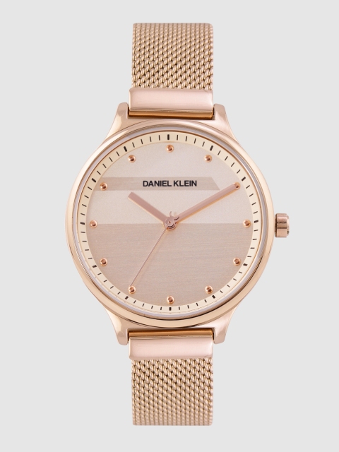 Daniel Klein Women Gold Analogue Watch DK.1.12307