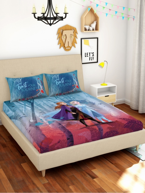 SPACES Blue & Red Frozen 2 Cartoon Characters 180 TC Cotton Queen Bedsheet & Pillow Covers
SPACES Blue & Red Frozen 2 Cartoon Characters 180 TC Cotton Queen Bedsheet & Pillow Covers