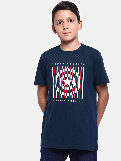 YK Marvel Boys Navy Blue Marvel Printed Round Neck T-shirt
YK Marvel Boys Navy Blue Marvel Printed Round Neck T-shirt