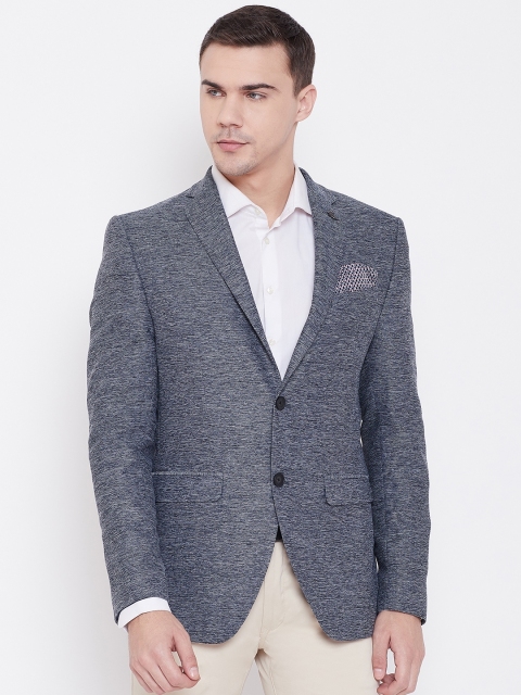 Blackberrys Men Charcoal Grey Self-Design Slim Fit Single-Breasted Smart Casual Blazer
Blackberrys Men Charcoal Grey Self-Design Slim Fit Single-Breasted Smart Casual Blazer