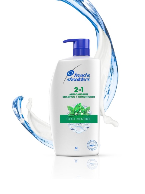 Head & Shoulders Unisex 2 in1 Cool Menthol Anti-Dandruff Shampoo + Conditioner 1 L, White
Head & Shoulders Unisex 2 in1 Cool Menthol Anti-Dandruff Shampoo + Conditioner 1 L, White