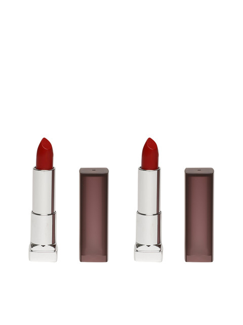 Maybelline New York Set of 2 Rich Ruby Color Sensational Creamy Matte Lipsticks 695, Red
Maybelline New York Set of 2 Rich Ruby Color Sensational Creamy Matte Lipsticks 695, Red