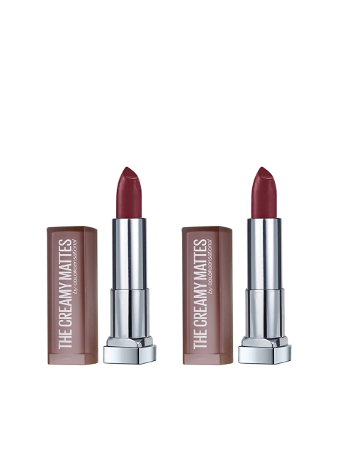 Maybelline New York Set of 2 Burgundy Blush Color Sensational Creamy Matte Lipstick 696
Maybelline New York Set of 2 Burgundy Blush Color Sensational Creamy Matte Lipstick 696