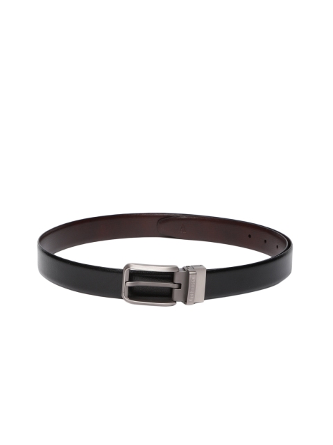 Van Heusen Men Black & Brown Reversible Leather Solid Belt