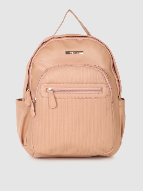 CERIZ Women Pink Solid Backpack