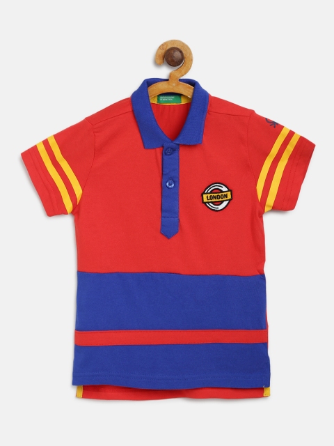 United Colors of Benetton Boys Red Blue Colourblocked Polo Collar Pure Cotton T-shirt
United Colors of Benetton Boys Red Blue Colourblocked Polo Collar Pure Cotton T-shirt
