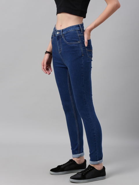The Roadster Lifestyle Co Women Blue Super Skinny Fit High-Rise Clean Look Stretchable Jeans
The Roadster Lifestyle Co Women Blue Super Skinny Fit High-Rise Clean Look Stretchable Jeans