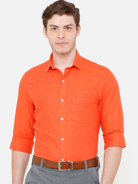 CAVALLO by Linen Club Men Cotton Linen Orange Regular Fit Solid Sustainable Formal Shirt
CAVALLO by Linen Club Men Cotton Linen Orange Regular Fit Solid Sustainable Formal Shirt