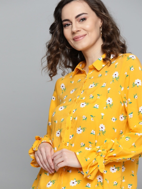 Mast & Harbour Women Yellow & White Regular Fit Printed Casual Sustainable ECOVERO Shirt
Mast & Harbour Women Yellow & White Regular Fit Printed Casual Sustainable ECOVERO Shirt