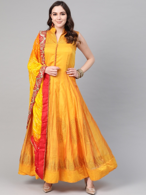 Chhabra 555 Mustard Yellow & Orange Made-to-Measure Kurta with Churidar and Dupatta
Chhabra 555 Mustard Yellow & Orange Made-to-Measure Kurta with Churidar and Dupatta