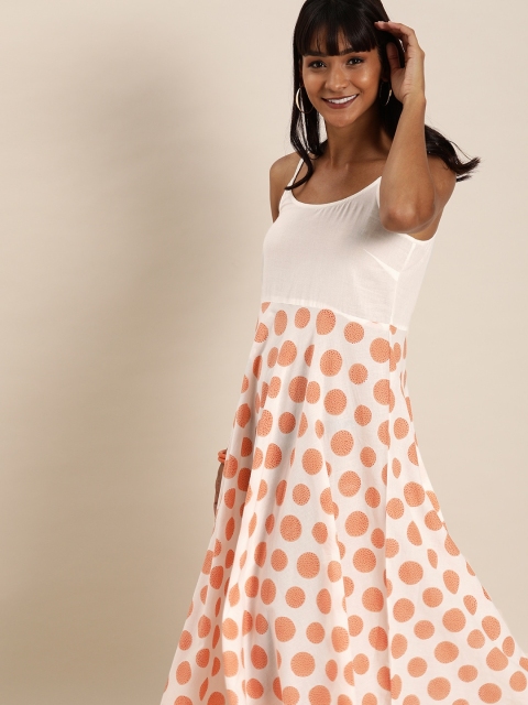 Taavi Women White & Pink Hand Block Print Legacy A-Line Sustainable Dress with Shoulder Straps
Taavi Women White & Pink Hand Block Print Legacy A-Line Sustainable Dress with Shoulder Straps