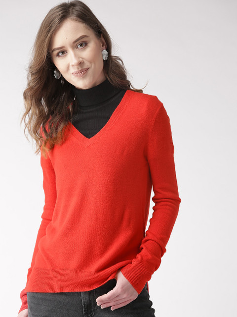Marks & Spencer Women Red Solid Sweater
Marks & Spencer Women Red Solid Sweater