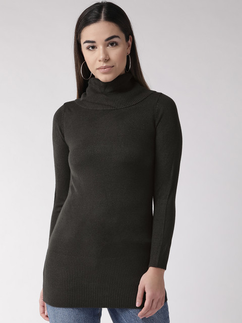 Marks & Spencer Women Black Longline Solid Pullover Sweater
Marks & Spencer Women Black Longline Solid Pullover Sweater