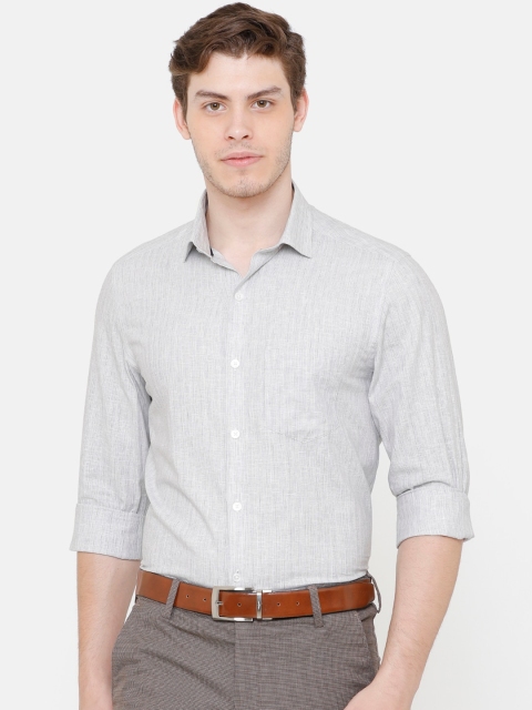 CAVALLO by Linen Club Men Cotton Linen Grey Regular Fit Striped Sustainable Formal Shirt
CAVALLO by Linen Club Men Cotton Linen Grey Regular Fit Striped Sustainable Formal Shirt