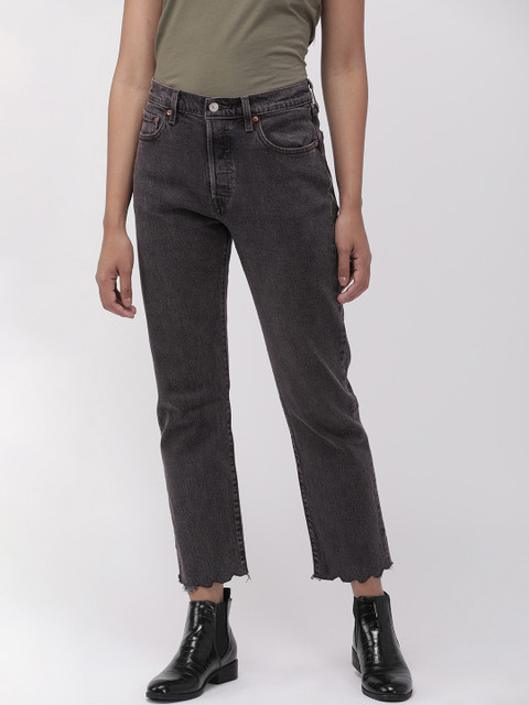 Levis Women Grey 501 Straight Fit High-Rise Clean Look Stretchable Cropped Jeans
Levis Women Grey 501 Straight Fit High-Rise Clean Look Stretchable Cropped Jeans