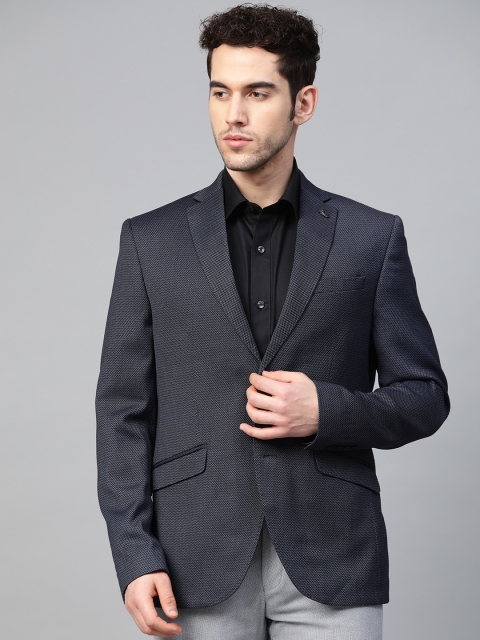 Blackberrys Navyblue Self Design Single-Breasted Slim Fit Smart Casual Blazer, Navy blue
Blackberrys Navyblue Self Design Single-Breasted Slim Fit Smart Casual Blazer, Navy blue