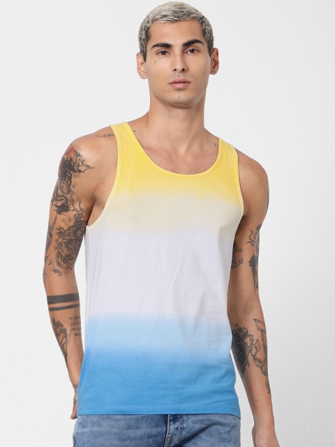 Jack Jones Men White Yellow Slim Fit Ombre Dyed Round Neck Sustainable Pure Cotton T-shirt
Jack Jones Men White Yellow Slim Fit Ombre Dyed Round Neck Sustainable Pure Cotton T-shirt