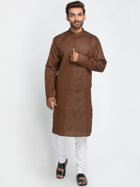 Lakshya by Manish Men Brown Solid Straight Kurta
Lakshya by Manish Men Brown Solid Straight Kurta