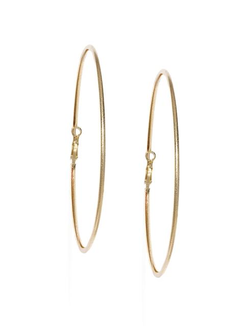 ToniQ Gold-Toned Circular Hoop Earrings