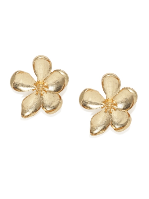 ToniQ Gold-Toned Floral Studs