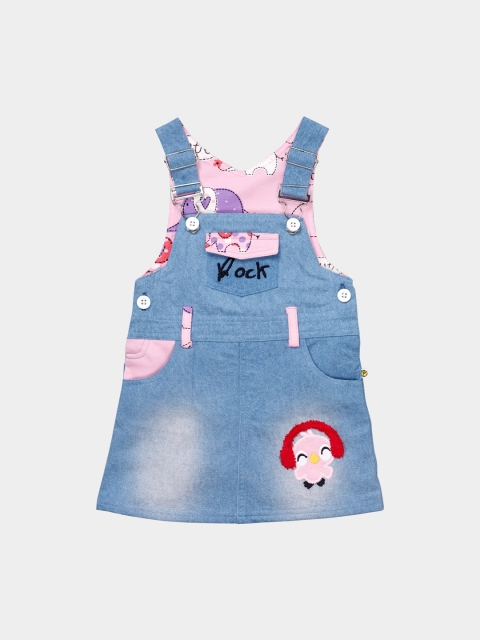 Pranava Girls Blue & Pink Printed A-Line Denim Organic Cotton Sustainable Dungaree Skirt
Pranava Girls Blue & Pink Printed A-Line Denim Organic Cotton Sustainable Dungaree Skirt