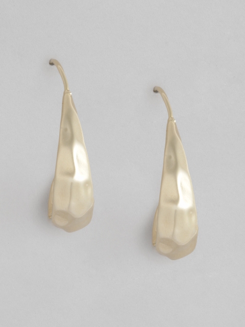 CORSICA Gold-Toned Contemporary Drop Earrings