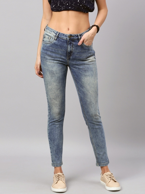 Roadster Women Blue Skinny Fit Mid-Rise Clean Look Acid-Wash Stretchable Cropped Jeans
Roadster Women Blue Skinny Fit Mid-Rise Clean Look Acid-Wash Stretchable Cropped Jeans