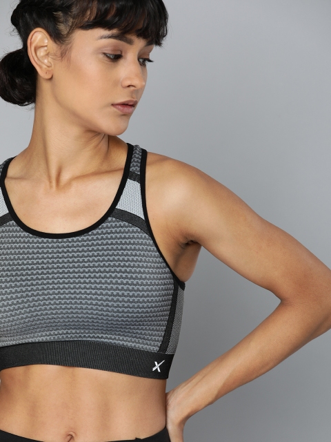 HRX by Hrithik Roshan Charcoal Black Seamless YOGA Light Support Rapid Dry Sports Bra
HRX by Hrithik Roshan Charcoal Black Seamless YOGA Light Support Rapid Dry Sports Bra