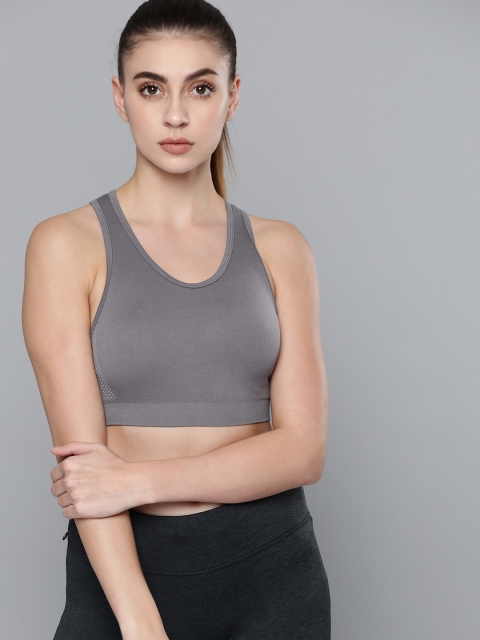 HRX by Hrithik Roshan Grey Melange Solid Light Support Seamless Rapid Dry Yoga Sports Bra
HRX by Hrithik Roshan Grey Melange Solid Light Support Seamless Rapid Dry Yoga Sports Bra