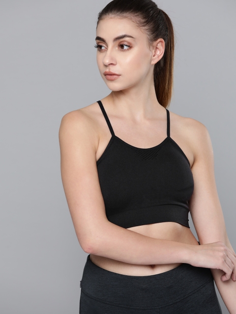 HRX by Hrithik Roshan Black Solid Medium Support Seamless Rapid Dry Running Sports Bra
HRX by Hrithik Roshan Black Solid Medium Support Seamless Rapid Dry Running Sports Bra