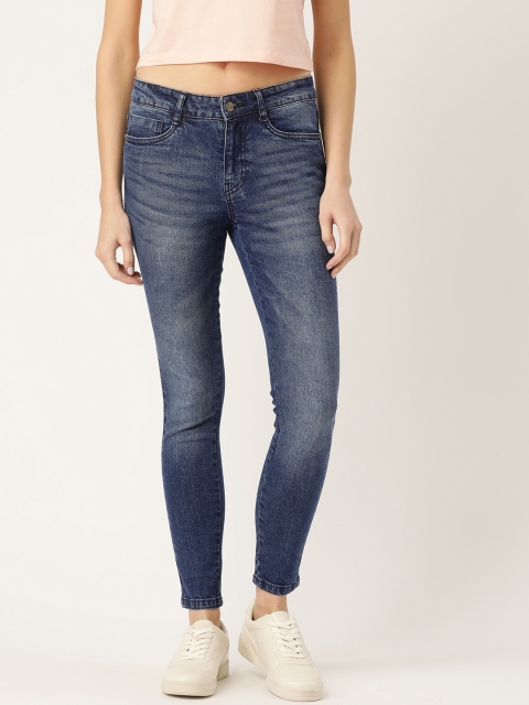 Mast & Harbour Women Navy Blue Skinny Fit Mid-Rise Cropped Clean Look Stretchable Jeans
Mast & Harbour Women Navy Blue Skinny Fit Mid-Rise Cropped Clean Look Stretchable Jeans