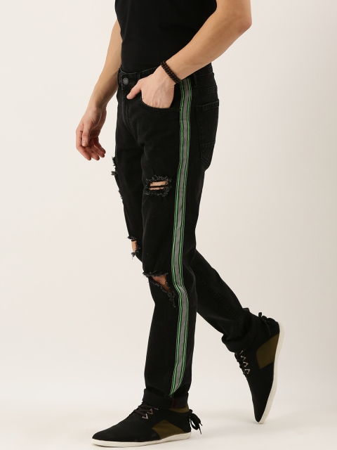 Moda Rapido Men Black Slim Fit Mid-Rise Highly Distressed Side Striped Stretchable Jeans
Moda Rapido Men Black Slim Fit Mid-Rise Highly Distressed Side Striped Stretchable Jeans