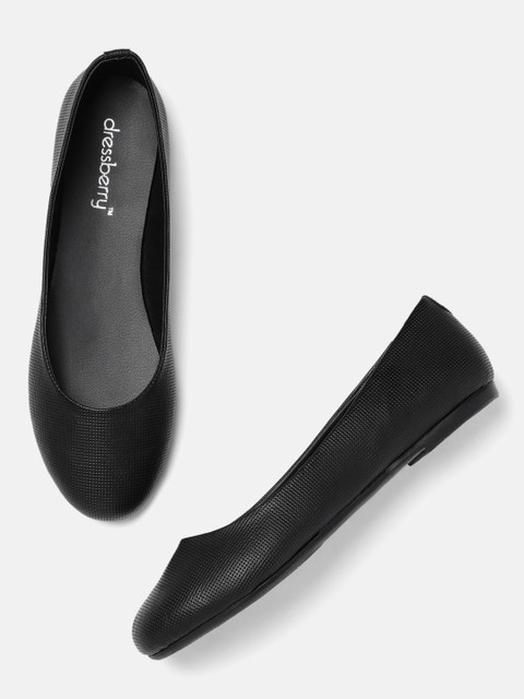 DressBerry Women Black Textured Ballerinas
DressBerry Women Black Textured Ballerinas