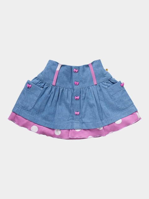 Pranava Girls Blue & Pink Solid Organic Cotton A-Line Mini Denim Sustainable Skirt
Pranava Girls Blue & Pink Solid Organic Cotton A-Line Mini Denim Sustainable Skirt