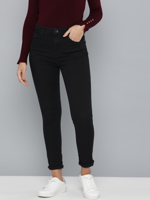 Wrangler Women Black Aliya Skinny Tapered Fit High-Rise Clean Look Stretchable Jeans
Wrangler Women Black Aliya Skinny Tapered Fit High-Rise Clean Look Stretchable Jeans