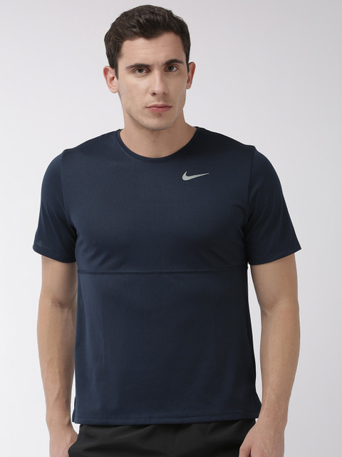 Nike Men Navy Blue Self Design BREATHE RUN DRI FIT Round Neck Running Sports T-shirt
Nike Men Navy Blue Self Design BREATHE RUN DRI FIT Round Neck Running Sports T-shirt
